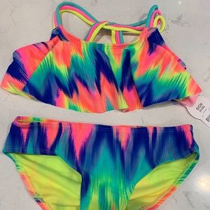 NWT Lot of 5 two piece girls size 6-6x swimsuits